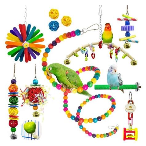 Jouets M Cher Pour Perroquet Balan Oire Nid D Oiseau Hamac