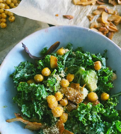 Vegan Kale Caesar Salad Healthy Ish And Happy