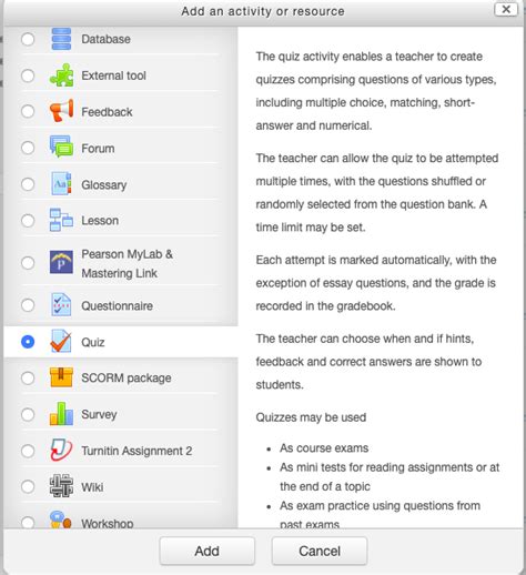 How To Set A New Quiz And Quizzes With Optional Questions Centre