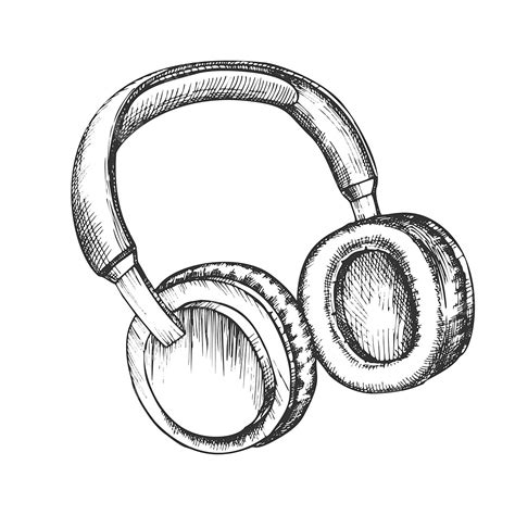 Dibujo De Vector Tinta Auriculares Inal Mbricos Accesorios Melomane Png