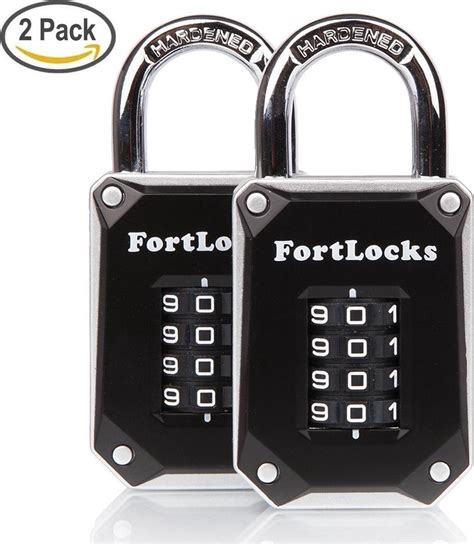 FortLocks Cijferslot 4 Cijferig Hangslot Met Cijfercode Beugel 30