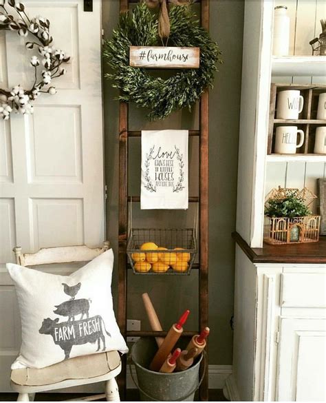 Decorating With A Vintage Ladder Decorholic Co Vintage Ladder