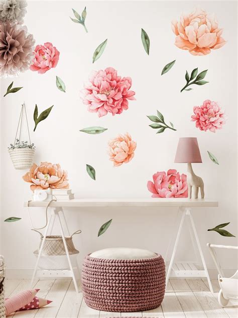 Flower Pattern Wall Stickers