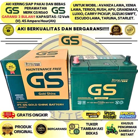 Jual Aki Mobil Avanza G Veloz Terios Xenia Rush Grandmax Ns Gs