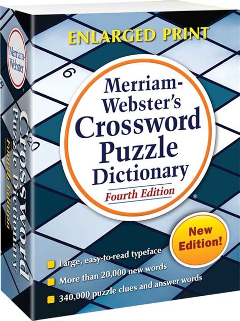 Merriam-Webster's Crossword Puzzle Dictionary, Fourth Edition – Merriam ...