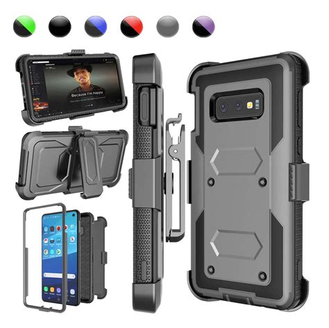 Njjex Case For Galaxy S10 S10 Plus S10e Kickstand Holster Belt