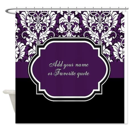 Purple Damask Shower Curtain by LastingMemories1