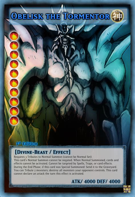 Full Art Obelisk The Tormentor By Fullartcard On Deviantart