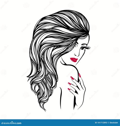 Woman Beautiful Long Hair Stock Illustrations 30 428 Woman Beautiful Long Hair Stock