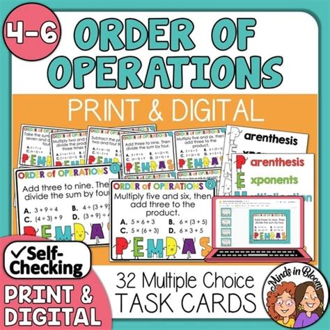 Math Tiles Order Of Operations Without Exponents Worksheets Library