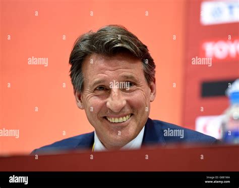 Iaaf President Sebastian Coe During A Press Conference On Day Nine Of