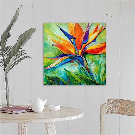 Blessed Day Bird Of Paradise Original Oil Painting Painting