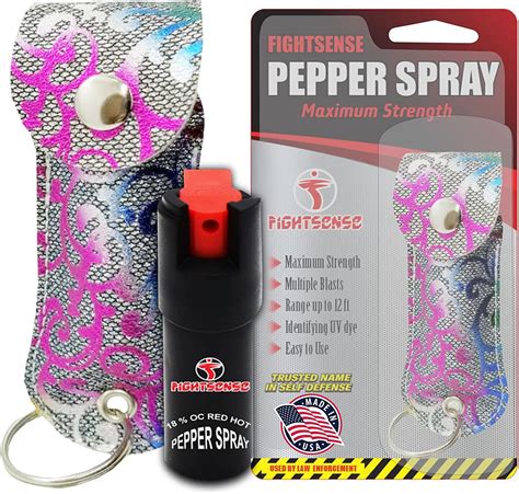 Fightsense Self Defense Pepper Spray 1 2 Oz Compact Size Maximum