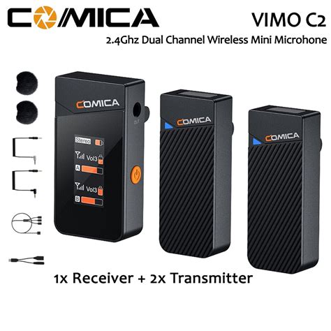 Comica Vimo C Ghz Dual Channel Mini Wireless Microphone Matrix