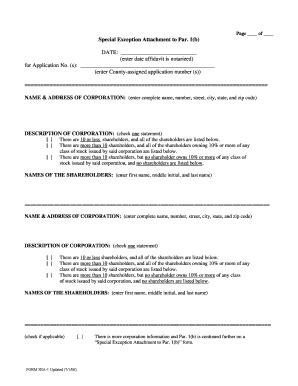 Fillable Online Fairfaxcounty Special Exception Affidavit Attachment