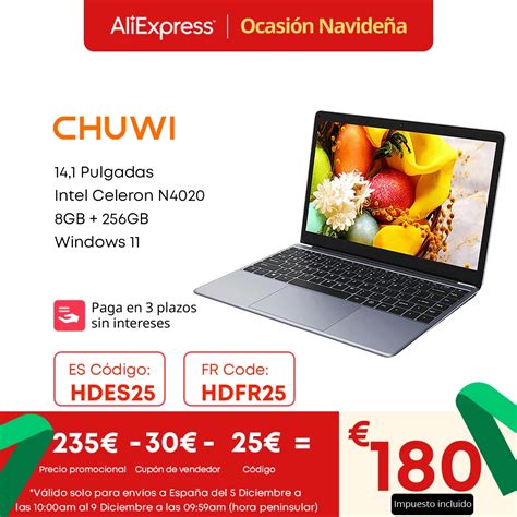 Chuwi Pc Portable Herobook Pro Avec Écran Fhd De 14 1 Pouces Windows