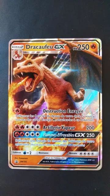 CARTE POKEMON DRACAUFEU GX SM195 PROMO Soleil Lune FR Neuf EUR 26 00