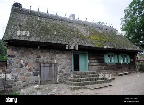 Homestead From Masuria Region Original Late Th Century Hut Witch