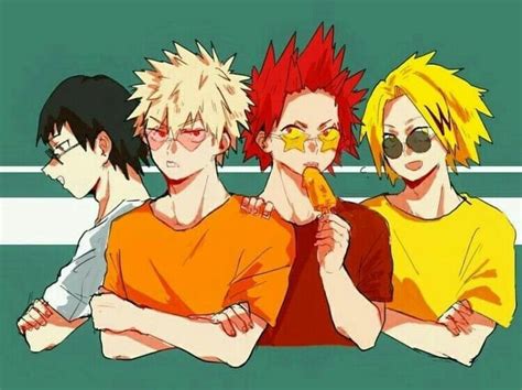 Zero Kirishima Ejiro Bakugo Katsuki Denki Kaminari My Hero Academia