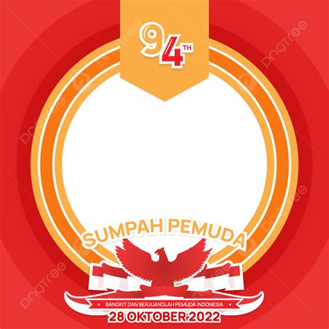 Sumpah Pemuda Vector Hd Images Twibbon Sumpah Pemuda 28 October 2022