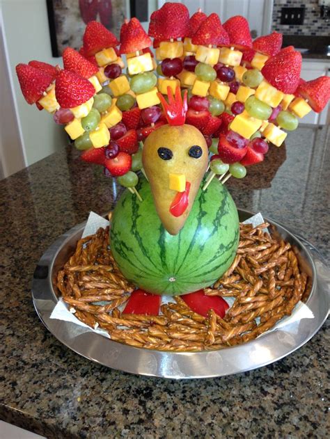 Turkey Fruit Kabobs Thanksgiving Fruit Fun Kids Food Holiday Treats