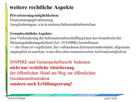 Karin Dollinger AGIT 2008 Rechtliche Aspekte zur Führung öffentlicher