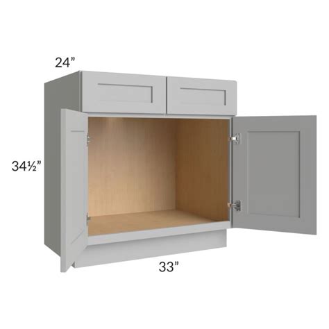 Midtown Painted Grey Shaker 33 Sink Base Cabinet