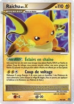 Raichu Niv X carte Pokémon 99 100 Tempête