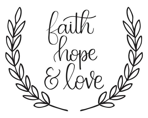 Faith Hope Love 1 Corinthians 13 Scripture Wall Art Bible Etsy