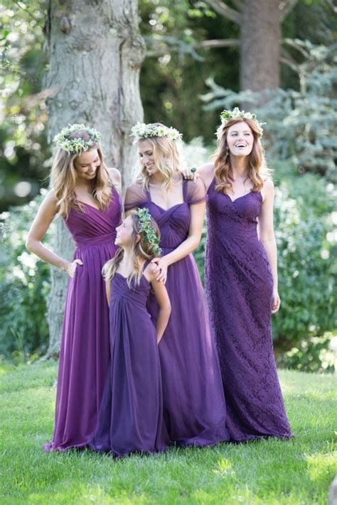 Purple Bridesmaid Dress Tulle Bridesmaid Dress Chiffon Long Bridesmaid Dress · Misszhu Bridal