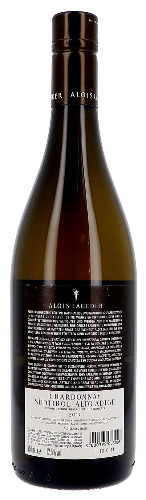 Chardonnay 75cl 2018 Alto Adige Alois Lageder Online Wijn Kopen Nevejan