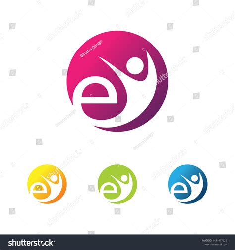 Monogram Letter E Circle People Icon Stock Vector (Royalty Free) 1431497522 | Shutterstock