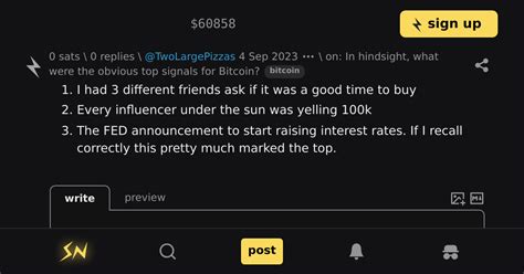 Reply On In Hindsight What Were The Obvious Top Signals For Bitcoin