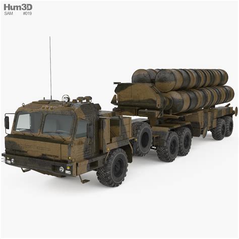 S-400 missile system 3D model - Download Artillery systems on 3DModels.org