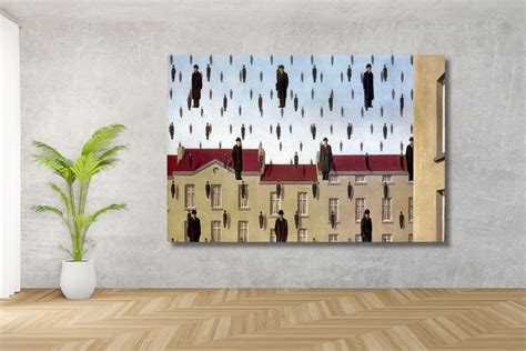 Golconda By Rene Magritte Golconda Wall Art Rene Magritte Canvas