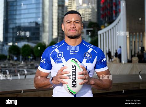 stephen crichton   canterbury bankstown bulldogs poses