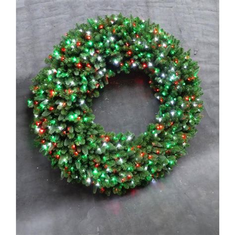 Home Accents Holiday 60 In Led Pre Lit Artificial Christmas Wreath