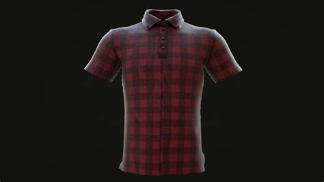 Men Polo T Shirt 3d Model Cgtrader