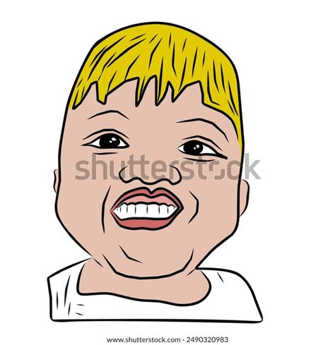 Funny Baby Teeth Meme Images Stock Vector (Royalty Free) 2490320983 ...