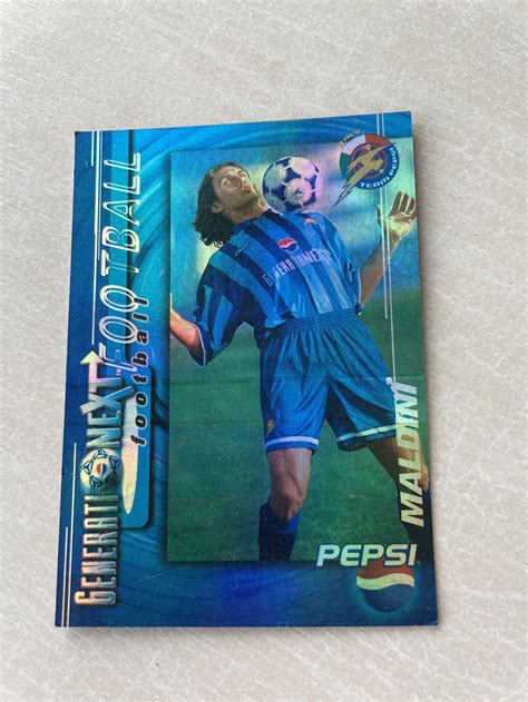 Rare Pepsi Generation Next 1997 Football Card Paulo Maldini AC Milan