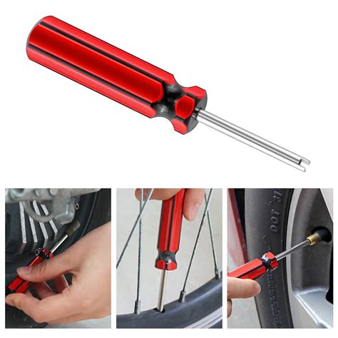 ALLOMN Tire Valve Stem Core Removal Tool Single Head Valve Core Remover ...