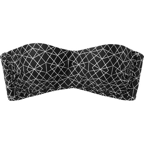 Rvca Palm Bandeau Bikini Top Clothing