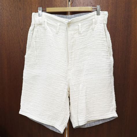 Porter Classic Sashiko Linen Shorts Kendo