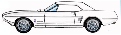 Ford Mustang Sketch at PaintingValley.com | Explore collection of Ford ...