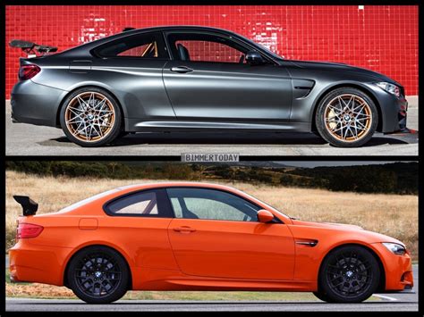 Bild Vergleich Bmw M4 Gts F82 Und Bmw M3 Gts E92