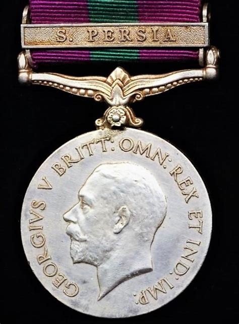 Aberdeen Medals General Service Medal Gv First Issue With Clasp