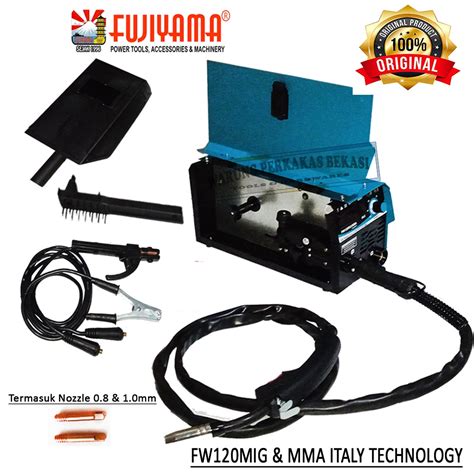 Jual Fujiyama 2in1 MIG MMA Mesin Trafo Las Listrik MINI MIG 120 Flux