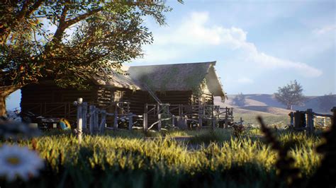 Medieval Scandinavian Village Modular Environment Asset Cloud