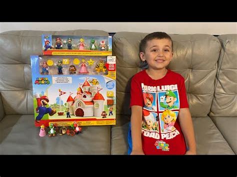 Unboxing Super Mario Deluxe Mushroom Kingdom Castle Playset And Friends