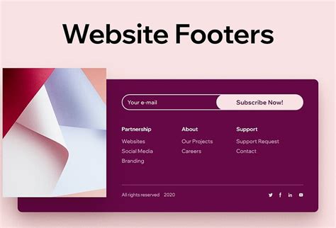 Top 10 Latest Footer Ideas for Your Next Website Designing Footer Task ...